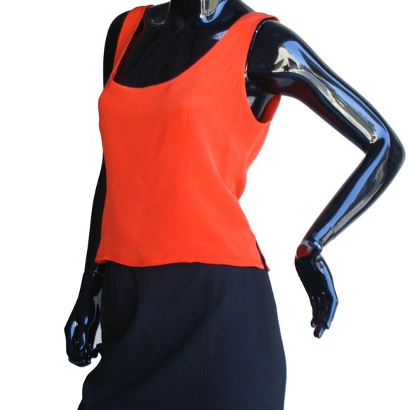 Thom Smith Red Silk Cami/Tank Top Size 8 - Picture 4 of 4